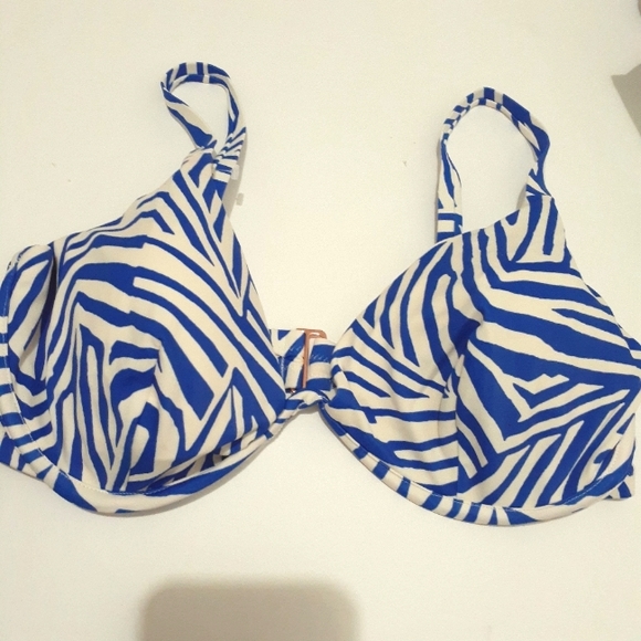 Shade & Shore | Swim | Share Shore Blue And White Zebra Print Bikini ...
